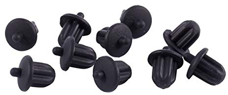 Persistence 10x Black Rubber 6.35mm Audio Jack PC DVD Microphone Socket Dust Cover