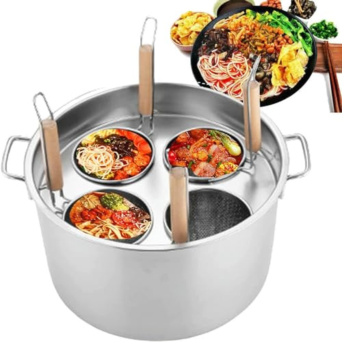 GIQKDZNUO Pentola per Pasta in Acciaio Inossidabile per Cucina Domestica, Ristorante, fornello