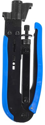 COLLBATH Crimpadora Coaxial Multiusos Herramienta Robusta Para Crimpar Cables Hogar y Telecomunicaciones Compatible Cables Coaxiales Suministro Doméstico Portátil