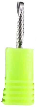 Fresatrici, 10 pezzi di fresa a spirale a flauto singolo da 3,175 mm, 4 mm, 5 mm, 6 mm, 8 mm, 10 mm, 12 mm, fresa for legno acrilico, taglio verso l'alto(4x25x45L)