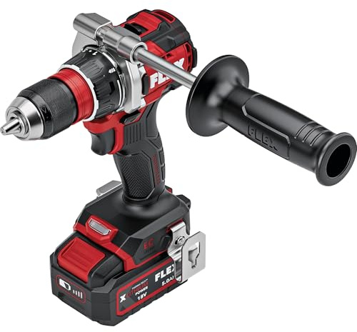 Flex 534904 - Taladro atornillador de impacto compacto (2 velocidades, 18 V, PD 2G, 18-EC, MD DC, con sistema de gestión electrónica, motor sin escobillas)