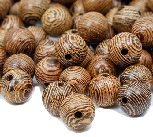 Prometis 200 Stück 6 mm durchmesser natürliche Sandelholz-Perlen, wunderschöne Handarbeit, polierte Abstandshalter-Perlen für Armbänder, DIY Schmuckherstellung