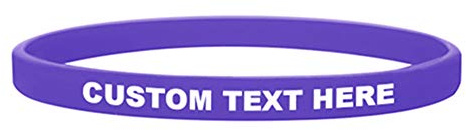 GOGO 100 Pezzi Braccialetti in Silicone Personalizzati, Braccialetto Personalizzati Inspirational Elastico, Bracciale Silicone Sottile