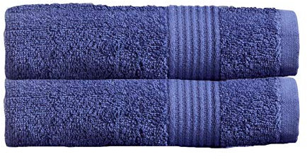Olivia Rocco Egyptian Cotton Towels Home Bathroom Towel Set Bale Fade Resistant 500gsm Home Collection Bales Bath Sets, 2 Hand Towels Cobalt