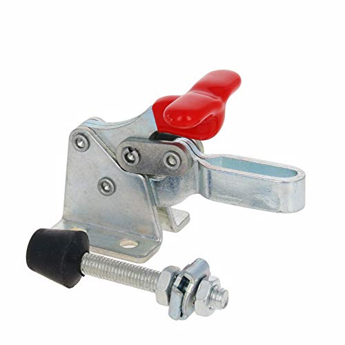 Utoolmart Vertikale Klemme, blau, verzinkter Hartstahl, Handwerkzeug, Knebelklemme, 68 kg, Spannkraft, Schnellspanner und Schnellbefestigung, Modellnummer GH-13005, 3 Stück