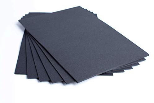 House of Card & Paper Karton, A5, 160 g/m², Schwarz, 100 Blatt