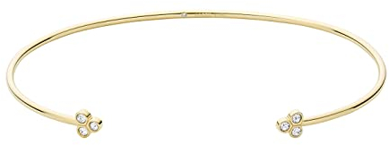 Fossil Damen Edelstahl mit offener Manschette Armspange