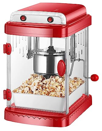 Dremdo Máquina De Palomitas De Maíz De Aire Caliente, Máquina De Palomitas De Maíz Eléctrica 330W, Sin Aceite, Bocadillos Saludables Gratuitos - Muy Adecuado Para Cines En Casa,Rojo