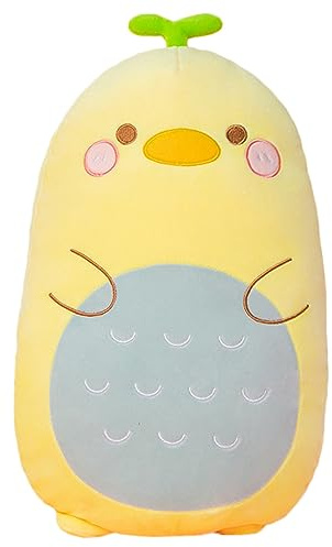 Kekeso Dinosauro Peluche che Abbraccia Cuscino Carino, Morbido Cartone Animato Cuscino di Tiro per Dormire per Bambini (45cm/17.71in, Yellow Duck)