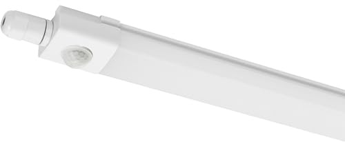 LED's light 2400493 LED-Feuchtraumleuchte mit PIR-Bewegungsmelder 120 cm 30 Watt neutralweiß IP65