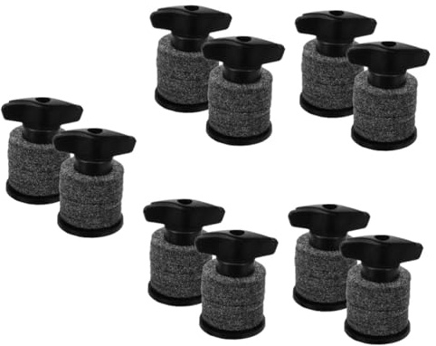 Toyvian 10 Sets Beckenhalter Set Trommel Beckenständer Kunststoff Beckenhülse Ersatz Schlagzeug Set Becken Ersatzzubehör Kleine Beckenhülsen Percussion Trommel Versorgungsmaterial