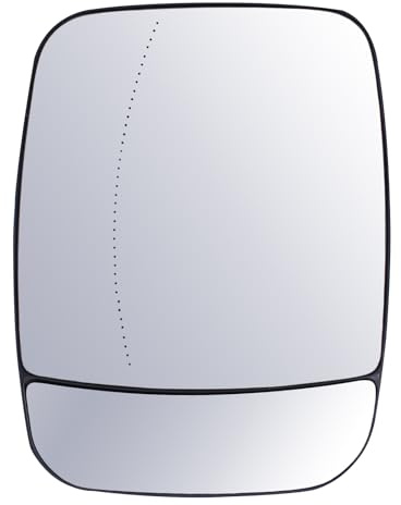 Front Heated Left Door Wing Mirror Glass with Blind Spot Mirror for Fi-at