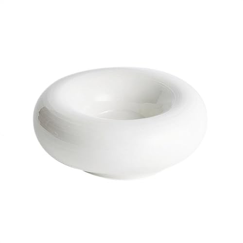 CHFYIJYHM Moderne große Speiseteller, kreativer weißer Keramik-Speiseteller, Salat-Dessert-Schüssel, Snack-Teller, Zuhause, Küche, Tischdekoration, Kuchenteller, stapelbare Speiseteller(22vm)