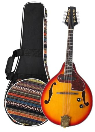 Mandolin Instrument 8 String Electric Mandolin A Style Rosewood Fingerboard Adults Musical Instrument With Bag Picks Tuner