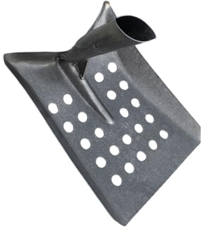 CAXUSD Pelle Plate Multifonction en Métal pour Nettoyage Agricole Et Volaille, Outil Robuste Gestion des Déjections, Usage Ferme Et Jardin, Capacité Élevée Et Surface Perforée pour Efficacité
