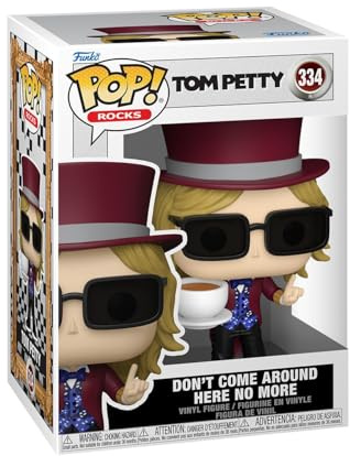 Funko POP! Rocks: Tom Petty - Don't Come Around Here No More | Offizieller Fanartikel und Merch - Vinyl Sammelfigur als Regal Deko - Geschenkidee zum Geburtstag für Fans und Sammler