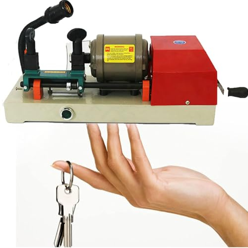 Horizontal Key Cutting Machine with Milling Column, Multi-Functional Locksmith Tool for Precise Door and Car Lock Key Duplication