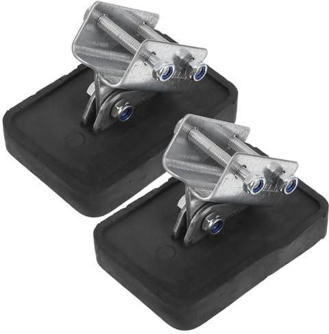 HOMSFOU 2pcs Ladder Foot Pads Rubber Levelers for Extension Ladder Outdoor Use Home Protection Replacement Pad