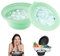 LuluXeti Ice Bath for Facial use,Ice Bath Face Washbowls,Foldable Silicone Wash Basin with Built in Ice Tray,Beauty Tools That Reduce Swelling (Green)