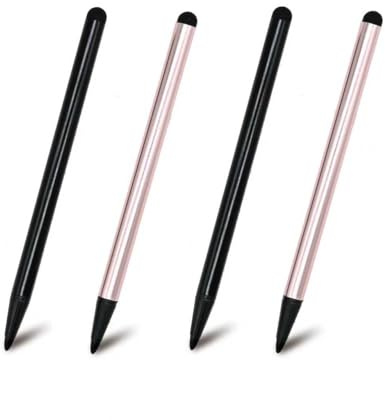 4PCS Stylus Pens, Tablet Touch Screen Styluses Pens Screens Touch Screens Capacitive Stylus Pen Set With Dual Tip Design And Replacement Tips Compatible With Mobile Phones Readers Devices
