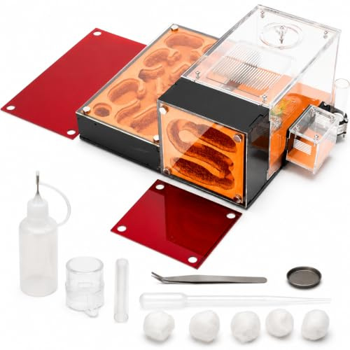 RIMSUNTA Terra Core Series – Hybrid Ant Farm for Live Ants, Large Colony Formicarium Habitat with Humidity System & Outworld, Modular Acrylic Ant Nest for Observation