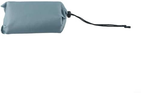 Yuanpgky Bâche de camping imperméable en polyester avec 6 points d'attache pour protection contre la pluie et le soleil, tapis de pique-nique et couverture de plage, 200 x 140 cm (gris moyen 140 x 200