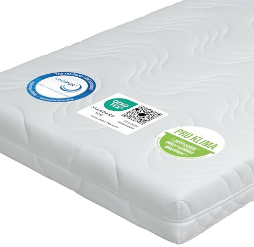 Matratze 140x200 H3, 7 Zonen Kaltschaummatratze 140x200 cm, Höhe 18cm, Stiftung Warentest “GUT”, waschbar mit 4-seitigem Reißverschluss, Matratze atmungsaktiv, Allergiker geeignet, Made in Germany