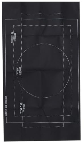 KICHOUSE Alfombra para Rompecabezas con Tubo Inflable Fieltro Negro Bandas Ajustables para Puzzles hasta Fácil de Enrollar y Transportar
