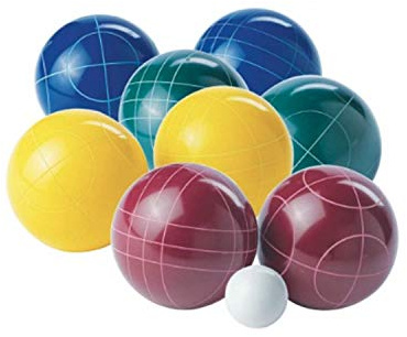 Franklin Sports Boccia-Set: 8 Allwetter-Boccia-Bälle und 1 Pallino, Strand, Hinterhof, Rasen oder Partyspiel im Freien, Profi-, Amerikaner- und Starterset-Optionen
