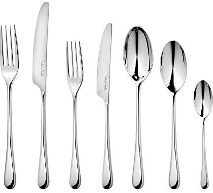 Robert Welch Iona Bright, 7 Piece Cutlery Place Setting. Made from Stainless Steel. Dishwasher Safe.