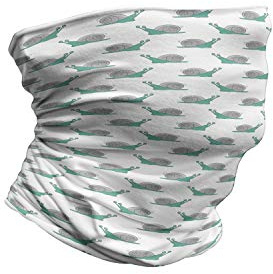 Lunarable Neck Warmer, Tired Funny Mollusks, Sea Green Pale Grey