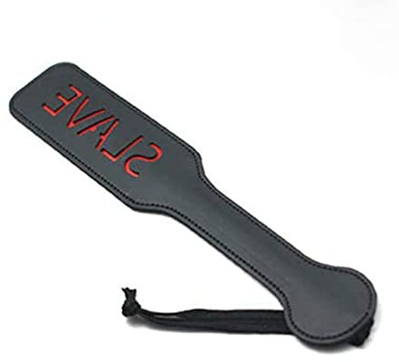 SM Leder Paddel Leder Peitsche Spanking Paddel für Sex-Spielzeug Paar (SLAVE)