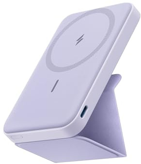 Anker Power Bank, 622 Magnetic Battery (MagGo), 5000mAh Foldable Magnetic Wireless Portable Charger with Stand and USB-C Port, Magsafe for iPhone 17/16/15/14/13/12 Series