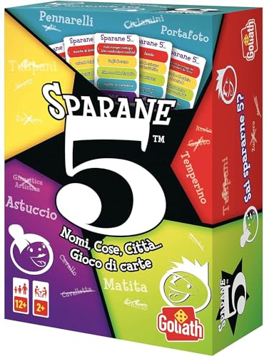 Goliath, Sparane 5, Name 5, Gesellschaftsspiel, Kartenspiel und Fragen für die Familie, ab 12 Jahren