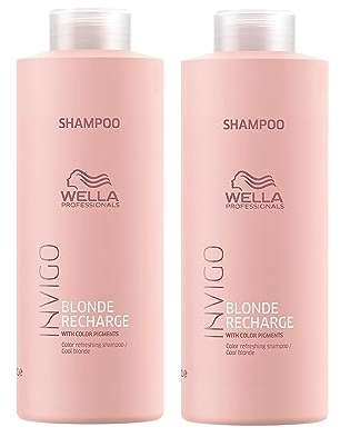 2er Wella Professionals Invigo Blonde Recharge Shampoo 1L
