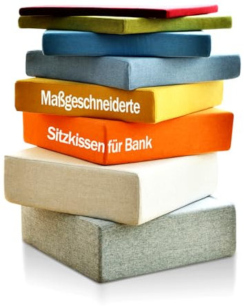 Aocase Bankauflage Nach Maß Outdoor, Sitzkissen Bank, Wasserdicht Bankauflage Outdoor, rutschfeste Sitzauflage Bank, Waschbares und Abnehmbares Sitzauflagen für BäNke,Dicke 5CM