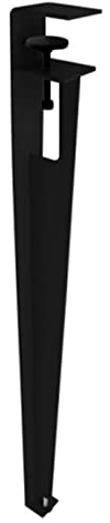 SJKJNK Adjustable Metal Table Legs,F-Shape Table Clamp Legs,Easy-Fit No Drill Coffee Table Legs Bar Legs,for Console Dining Desk Diy Iron Furniture Legs,with Floor Protectors (1pcs,Black)