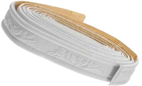Housoutil Selbstklebende Tapetenbordüre 3d Schaumstoff Leiste Flexible Wand Und Sockelleiste Weiß Einfach Anzubringen Für Wohnzimmer Flur Bad Küche Dekorativer Wandaufkleber