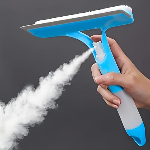 Rasqueta limpiacristales 2 en 1 VAZCAN® - Spray y Limpiador Integrado, diseño ergonómico, Ideal para Cristales, mamparas y más