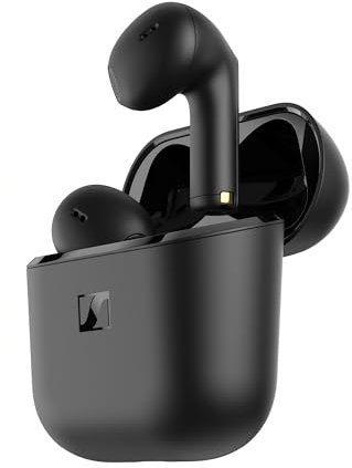 Sennheiser ACCENTUM Open Wireless Earbuds - Ear Buds with Open Design, Dynamic Sound and Bluetooth 5.3, IPX4 Splash Resistance, 28-Hour Battery Life and USB-C Charging Case - Black