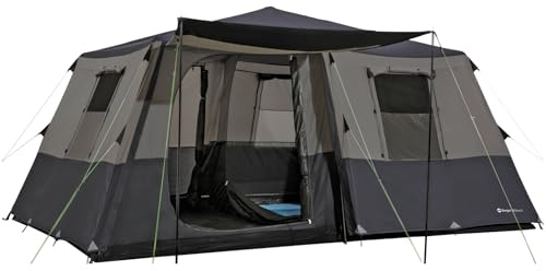 BERGER Milano Familienzelt 6 Personen | Schnellaufbau Kuppelzelt mit 215cm Stehhöhe | Wasserdichtes Campingzelt mit UV-Schutz | Geräumiges Zelt ideal für Camping & Urlaub