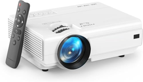 Mini Projector, 2025 Upgraded 14000L Portable Video Home Projector, HD 1080P Supported, Compatible with TV Stick, HDMI, USB, AV, Laptop, iPhone, Android Smartphone