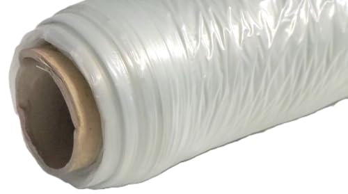 Equip247uk Clear Builders Polythene Plastic Sheeting Roll TPS 25m x 4m (1)