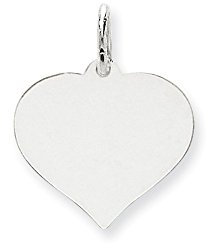 Diamond2deal Herzanhänger 14 Karat Weißgold
