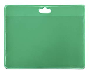 Djois, 200435 - Weiche Ausweishülle, Horizontal, Grün, 30 Stück, Schnelle Identifikation, Ideal für Unternehmen, Schulen, Krankenhäuser, Kompatible Accessoires, Praktisches Format