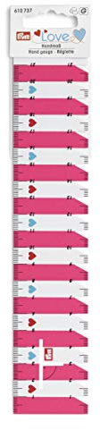 Prym Love 610728 Handmaß, Kunststoff, pink, 24.5 x 5 x 0.02 cm