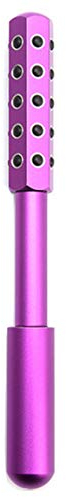 JIUJ Radiance Roller Germanio pietra edificante Viso occhio corpo Massaggio Rullo di Bellezza strumento per rafforzare rassodare la pelle sbuffare antiinvecchiamento e sollievo dalla tensione (viola)