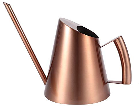 Nimomo Arrosoir, Arrosoir en Acier Inoxydable Ménager Pot Jardin Plante Verte Fleur Arrosoir Bouilloire Bronze (M)