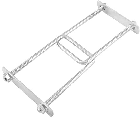 Jersvimc Lot de 2 colliers de serrage carrés en acier inoxydable M8 x 60 x 130 mm – (taille du filetage x largeur intérieure x longueur), mini boulons en U en métal pour camping-car, remorque, bateau