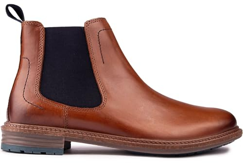 Hush Puppies Male Justin Chelsea Boot, Tan, 10